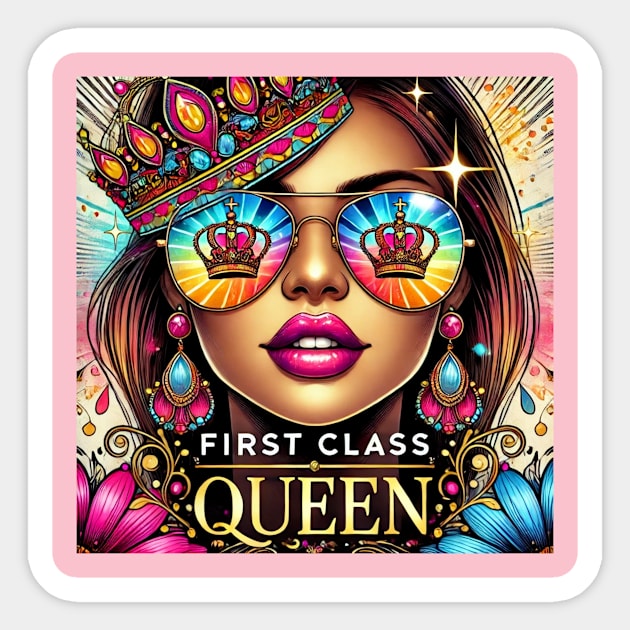 FirstClassQueen Aviator Sunglasses Sticker by FirstClassQueen
